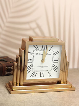 De Maison Decor - Highrise Horizon Table Clock Gold