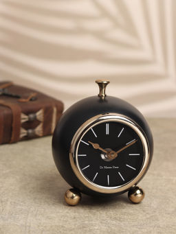 De Maison Decor - Sphere Time Keeper Table Clock Black