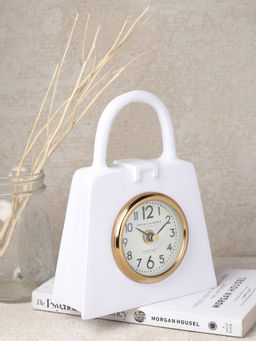De Maison Decor - Bag of Time Table Clock White