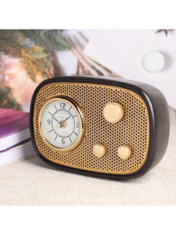 De Maison Decor - Radio Wave Table Clock Black Frame