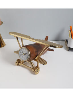 De Maison Decor - Meridians Sentinel Table Clock Gold