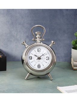 De Maison Decor - The Belvedere Table Clock Silver