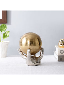 De Maison Decor - Silver Celestial Grip Art Deco Globe