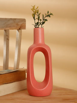 ARRABI - Premium Pink Matte Ceramic Stoneware Matte Vase