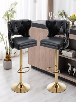 Doe Buck - Black Verona Bar Stool