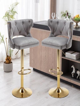 Doe Buck - Grey Verona Bar Stool