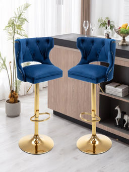 Doe Buck - Navy Blue Verona Bar Stool