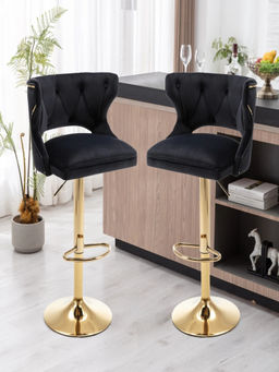 Doe Buck - Black Verona Bar Stool