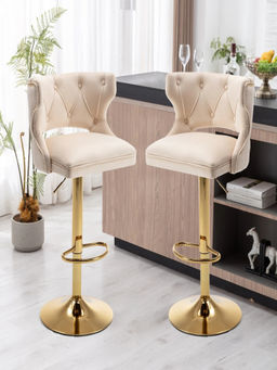 Doe Buck - Beige Verona Bar Stool
