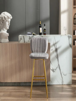 Doe Buck - Grey Rafael Bar Stool