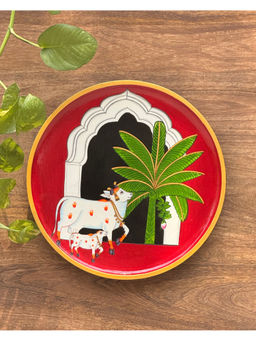 Revive Home - Multi-Color Wooden Wall Plates Vatsalya Murti