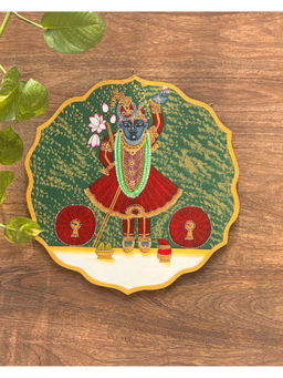 Revive Home - Multi-Color Wooden Wall Plates Shrinathji