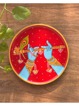 Revive Home - Multi-Color Wooden Wall Plates Leela Hastam