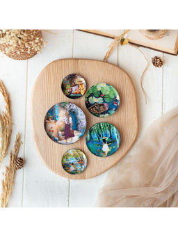 Ritualistic - Multi-Color Slice of Life Metal Fridge Magnet Set