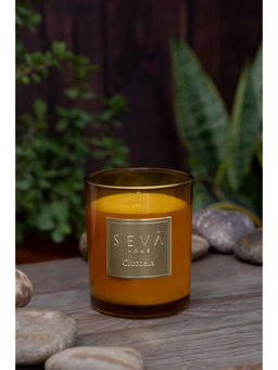 SEVA HOME - Yellow Signature Scented Candle - Citronella