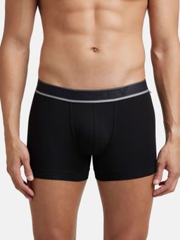 Jockey - HG16 Men Tencel Micro Modal Elastane Stretch Solid Trunk - Black