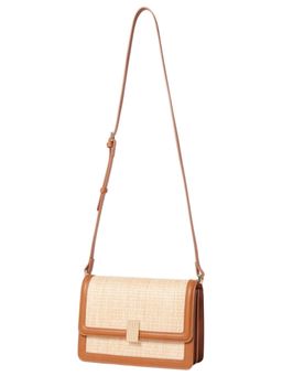 Forever New - Cream Winslet Weave Crossbody Bag