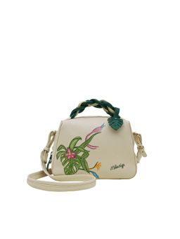 Hidesign - Off White Genuine Leather Garden 01 Women Sling Bag (M)