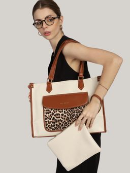 MINI WESST - Brown Go Socials Handbag with Pouch (Set of 2)