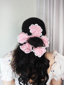 Soho Boho Studio - Pink Victoria Flower Scrunchie