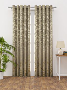 Happy Hues - Tuscan Door Curtains XL Modern Minimalistic Design Silver