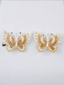 Choko - Golden Glow Butterfly Clips (Set of 2)