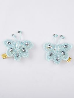 Choko - Dreamy Blue Butterfly Beauty Hairclip (Set of 2)