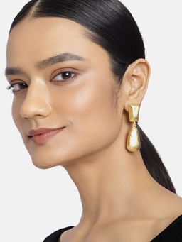 Estele - Gold Plated Fabulous Designer Drop Earrings For Women