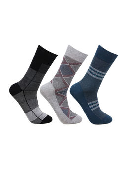 Bonjour - Men's Formal Full Length Business Office Socks (Pack of 3)