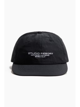 H&M - Men Black Motif-Detail Running Cap