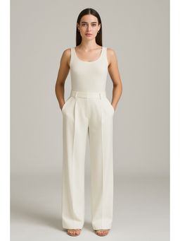 Cider - High Waist Pleated Wide Leg Pants
