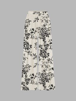 Cider - Solid Elastic Waist Wide Leg Pants