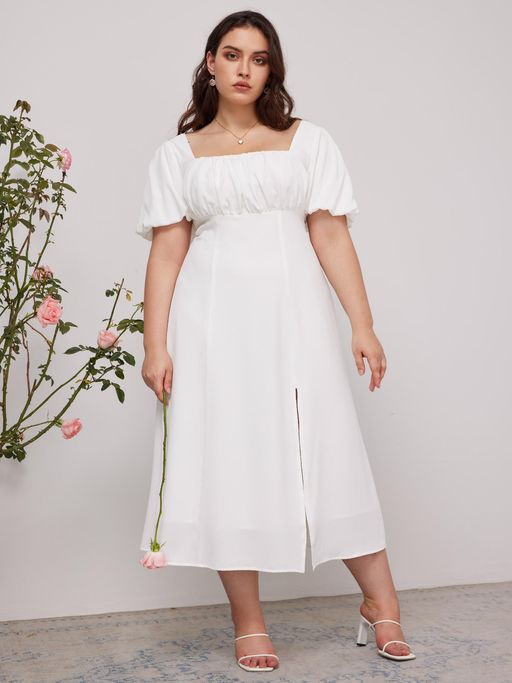 cider white midi dress CIDER Corset Dress for Women Floral Lace Up Midi Dress Square Neck  Sleeveless A Line Midi Dress White at Amazon Women's Clothing store