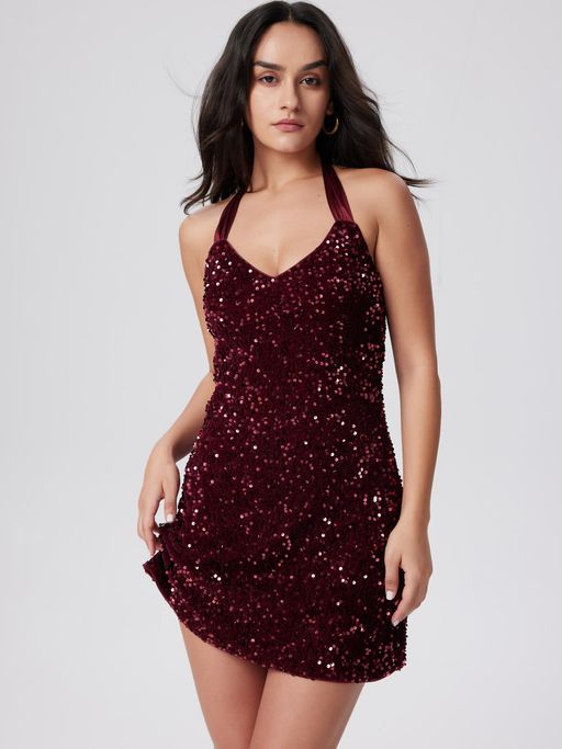 pink and silver dress Fleur Du Mal Shine On Metallic Ombre Midi Dress