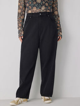 Cider - Denim High Waist Pocket Tapered Jeans Curve & Plus