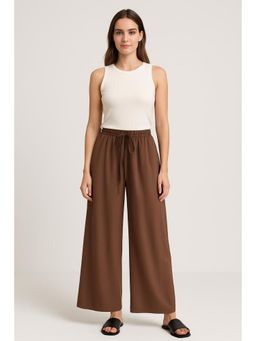 Cider - Elastic Waist Wide Leg Trousers