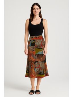 Cider - Mid Rise Aztec Colo block Mermaid Skirt