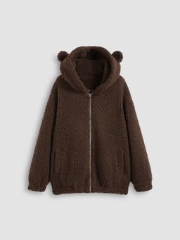 Cider - Teddy Fleece Jacket With Hood