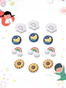 Gleevers - Colorful Fridge Magnets (Pack of 12)