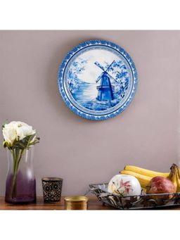 KOLOROBIA - Premium Wall Plate Inspired By Windmill Blue Pottery In 7 inch