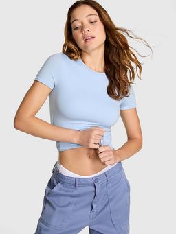 Victoria's Secret - Women PINK Blue Solid T-shirt