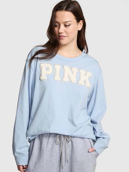 Victoria's Secret - Women Blue Typography T-shirt