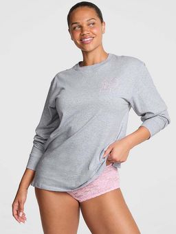 Victoria's Secret - Women Grey Solid PINK T-shirt