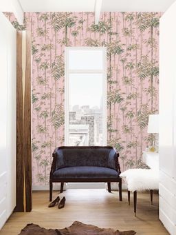 Excel - Pink Cane Reed Wallpaper