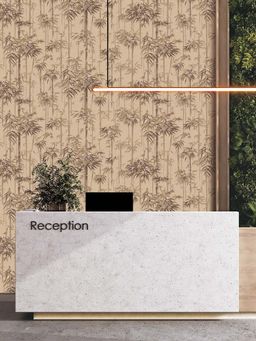 Excel - Beige Cane Reed Wallpaper