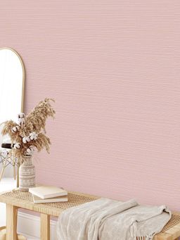 Excel - Red Grass Cloth Wallpaper