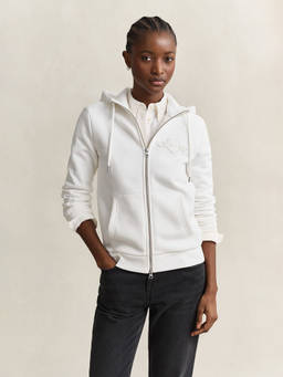 GANT - Women White Solid/Plain Cotton Jacket