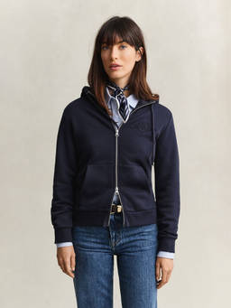 GANT - Women Navy Blue Solid/Plain Cotton Jacket