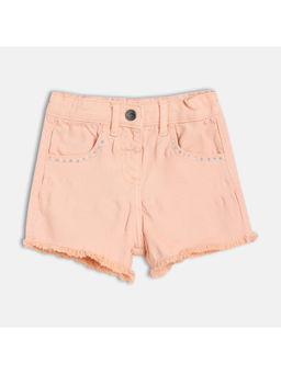 MINI KLUB - Cotton Solid Shorts Pink
