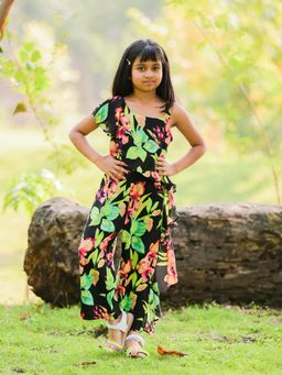 Fairies Forever - Fairiesforever Black Floral Jumpsuit